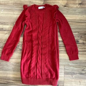 Beautiful red #glittery #sweaterdress, size Girl’s 12.